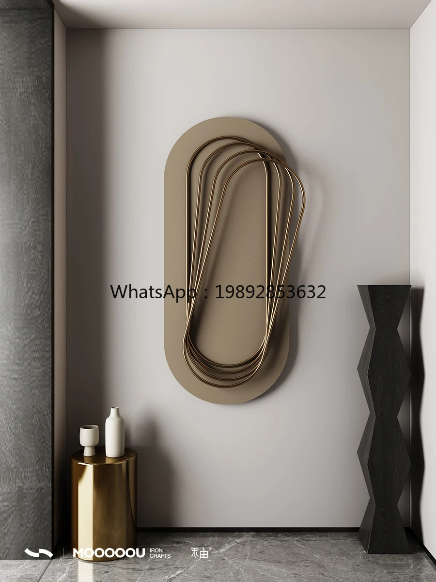 YFY النمط الإيطالي ضوء فاخر مدخل المدخل الجدار الديكور غرفة المعيشة أريكة خلفية الفن الديكور