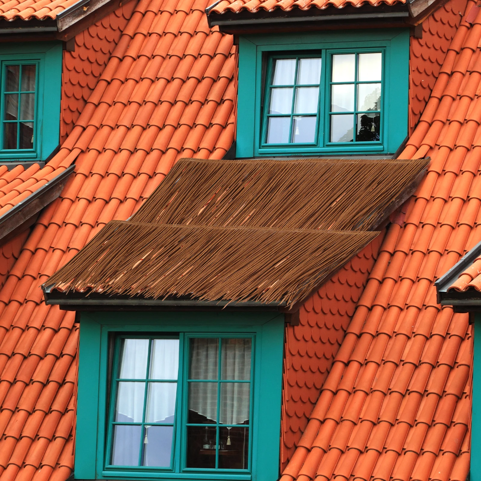 سقف القش المقاوم للحريق القش الاصطناعي لحديقة كوخ ساحة ديكور المناظر الطبيعية محاكاة تسقيف القش الاصطناعي #2