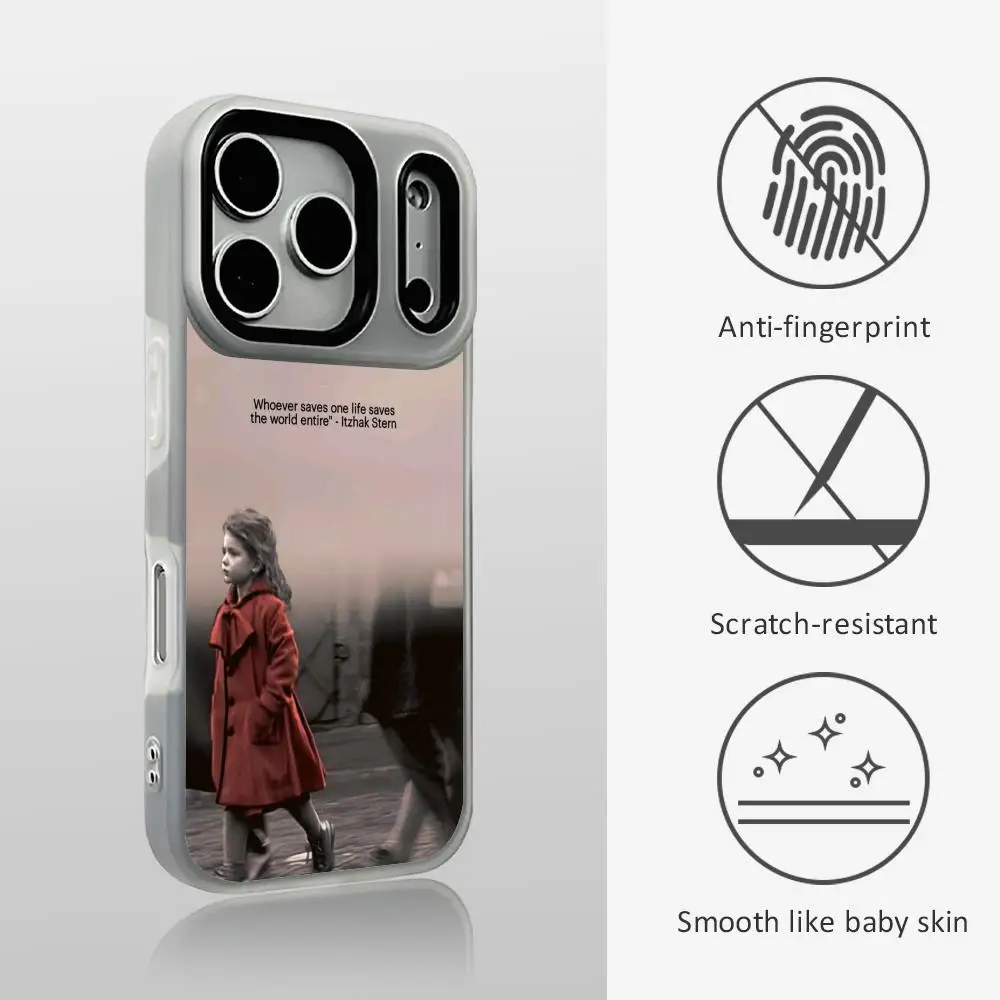 S-Schindlers List Movie Phone Case For IPhone 17 16 15 14 13 12 11 Pro Max Plus Mini Case Clear Jelly Shockproof Soft Cover
