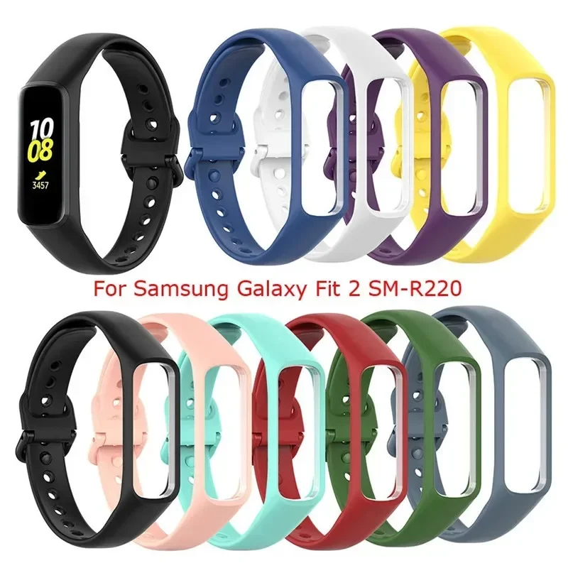 

Silicone Strap For Samsung Galaxy Fit 2 SM-R220 Smart Watch Replacement Watchband Bracelet For Samsung Galaxy Fit2 Correa