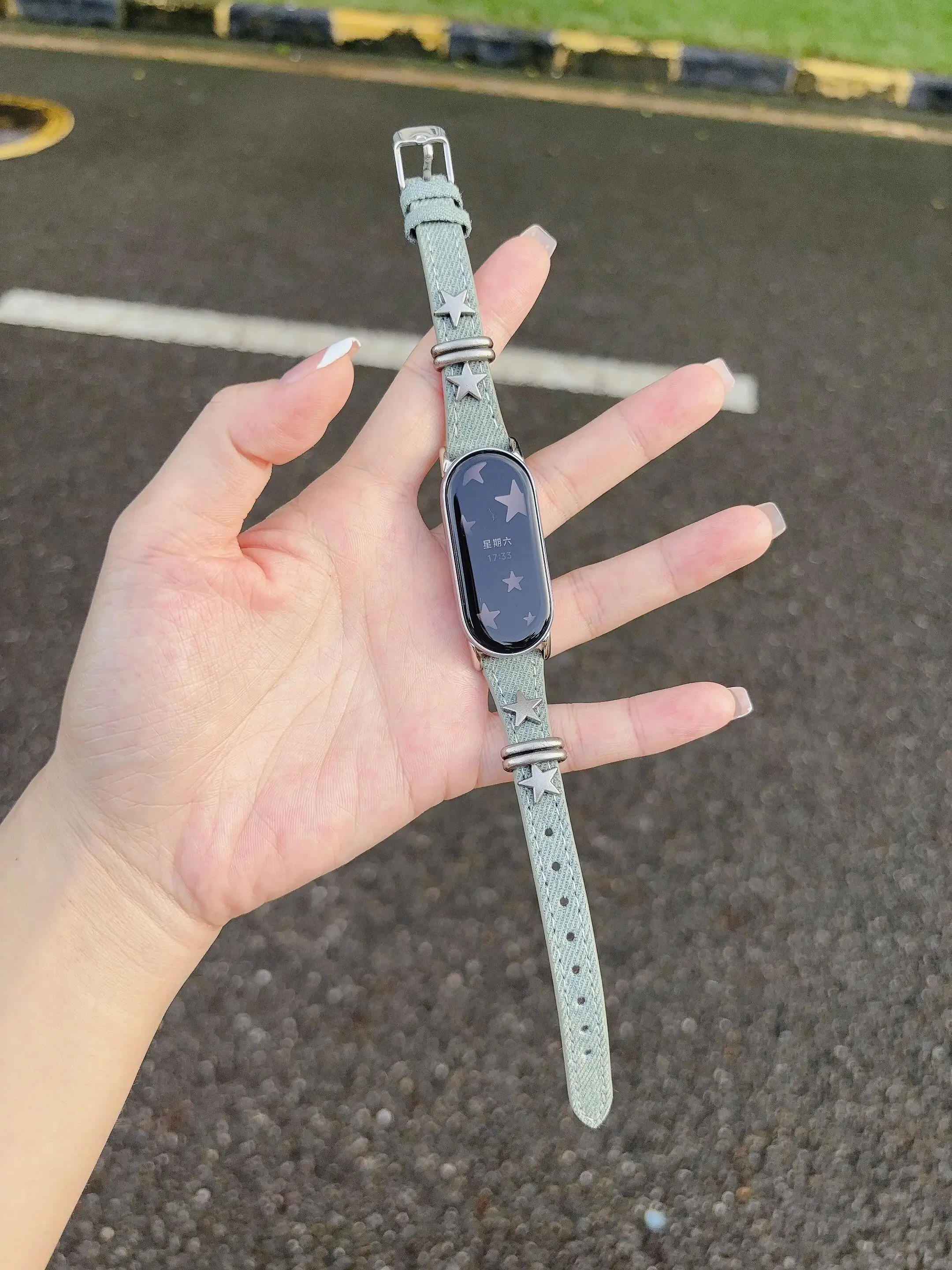 Nice leather loop For Xiaomi Band 9/8/NFC Xiaomi 10 strap