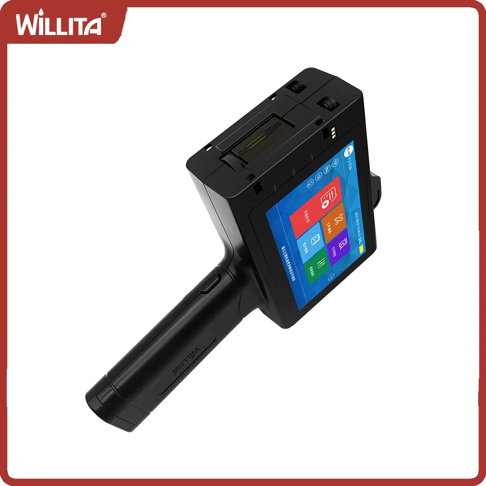 Imagem -05 - Willita Handheld Inkjet Printer Número de Série Código de Barras Código qr Impressão Manual Produção Expirar Data Lote Polegada