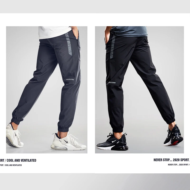 Running Sports Male Men Sweatpants Training Pants Gym Fitness Jogging Sportpants Breathable Absorb Sweat Quick Dry Trousers