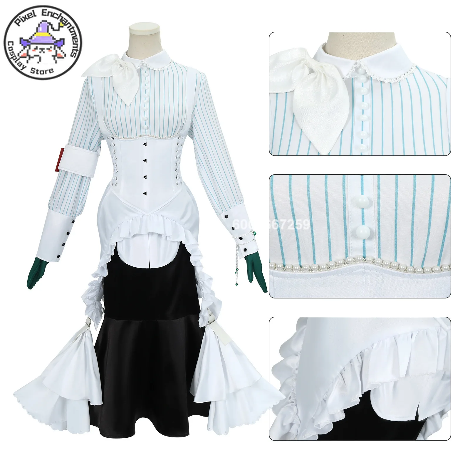 Game Reverse:1999 Ms. Kimberly Hot Sale Cosplay Costume Woman Anjo Nala Maid Dress Halloween Uniform Anime Suit Role Play Party