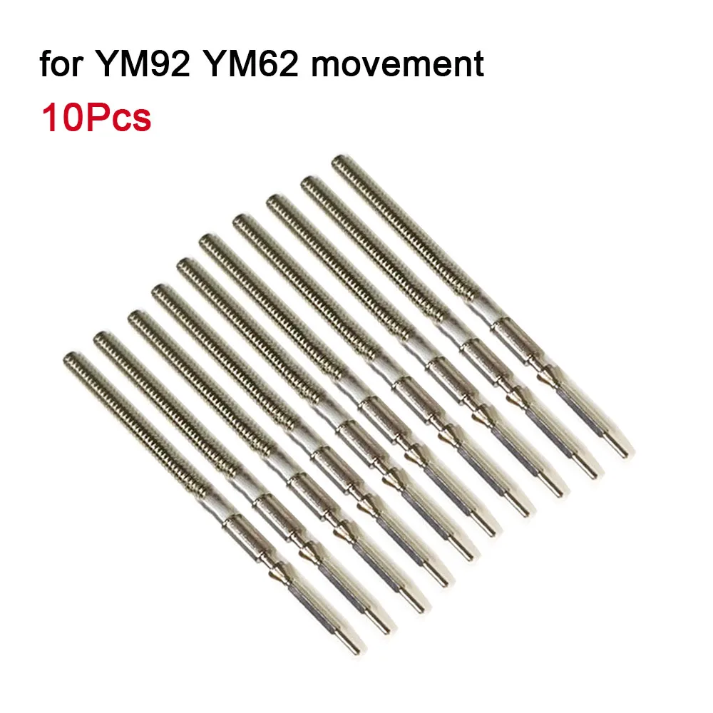 5/10Pcs Watch Stems Crown Kit Metal Winding Stem Bar for YM92 YM62 Movement Repair Part