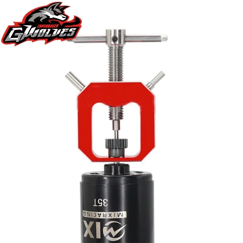 Gwolves rc extrator ferramentas de remoção de engrenagem do motor ferramenta de liga de alumínio extrator para rc rastreador do motor escala turck on-road fora de estrada buggy