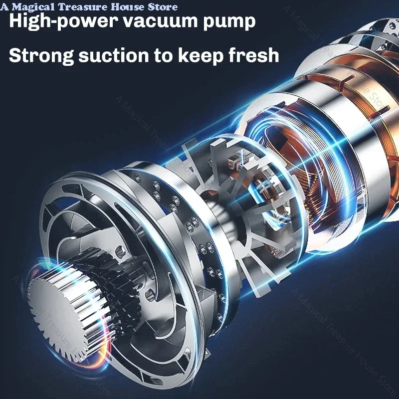 220 فولت فراغ السدادة ماكينة تغليف الغذاء فراغ السدادة مع 10 قطعة مجانية أكياس مكنسة المنزلية #5