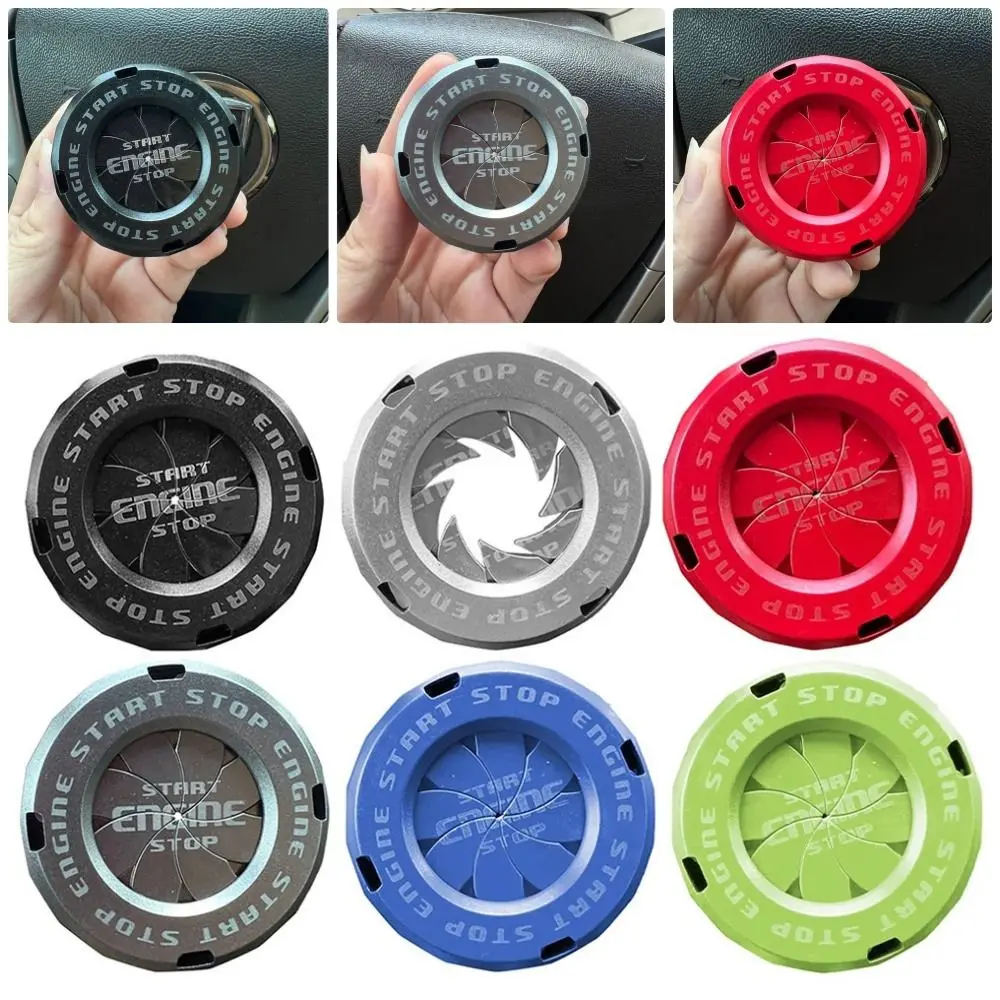 1Pcs Car Interior Sticker Motorcycle Key Cover Start Ring Decor DIY Lock Ignition Device Decor Ring Universal ABS