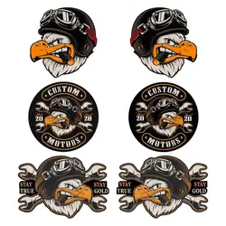 Araba Sticker amerikan kartal motosiklet kask araba Sticker Chopper Bobber sıcak sopa aracı su geçirmez vinil çıkartmalar