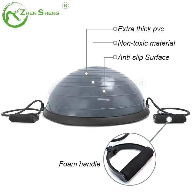 YTYIN Wholesaler Eco Friendly Non Slip Safe Texture Point Customized Training Exercise Half Balance Ball