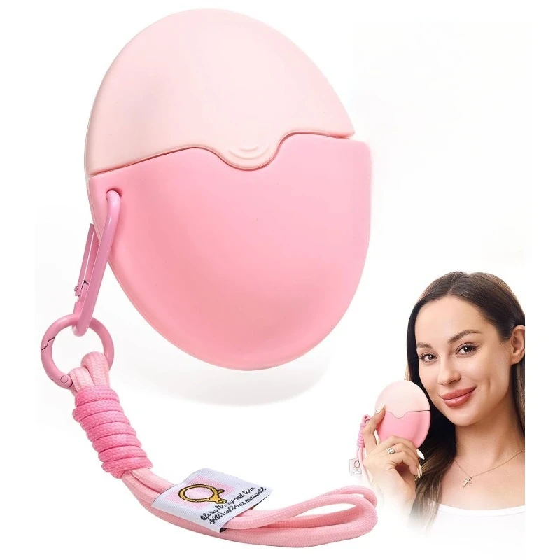 Sunscreen Applicator, Refillable Roll On Sponge Sunscreen Applicator, BPA-Free Silicone Lotion Applicator with Protective Caps