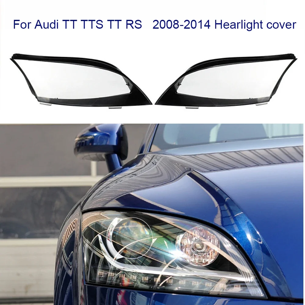 

AHHTTCY для Audi TT TTS TT RS 2008-2014 передняя крышка фар автомобиля, корпус линзы, крышка лампы, абажур, корпус фары