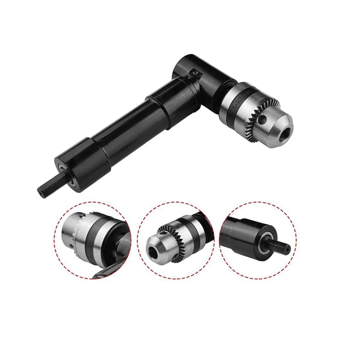 직각 전기 드릴 3 클로 척 코너 장치, 키 코너 장치 포함