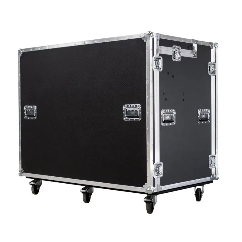 Flight Case Portable Custom Unit with Video Production Workstation and Pull Out Drawer Rolling Tool Box