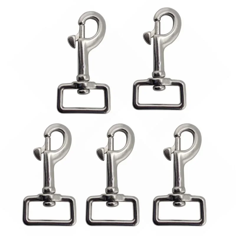 2/5x 60/67/74mm 316 Stainless Steel Swivel Eye Bolt Snap for Flagpole/Pet Leash/Camera Strap/Keychains/Tarp Covers/Clothesline