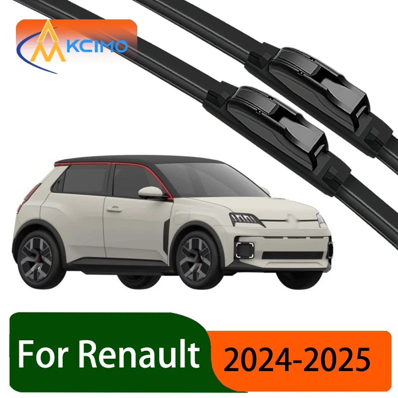 

For Renault 5 E-Tech 2024-2025 Alpine A290 Durable Slient Front Wiper Blades Car Windscreen Windshield Window Wiper Accessories