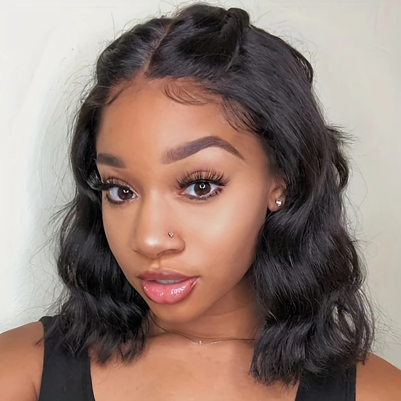 باروكة شعر مستعار بالدنتلة الأمامية ، ملابس متموجة والذهاب ، شعر بشري ، قبل نتف ، قبل نتف ، 4x4 ، 180% في الحجم