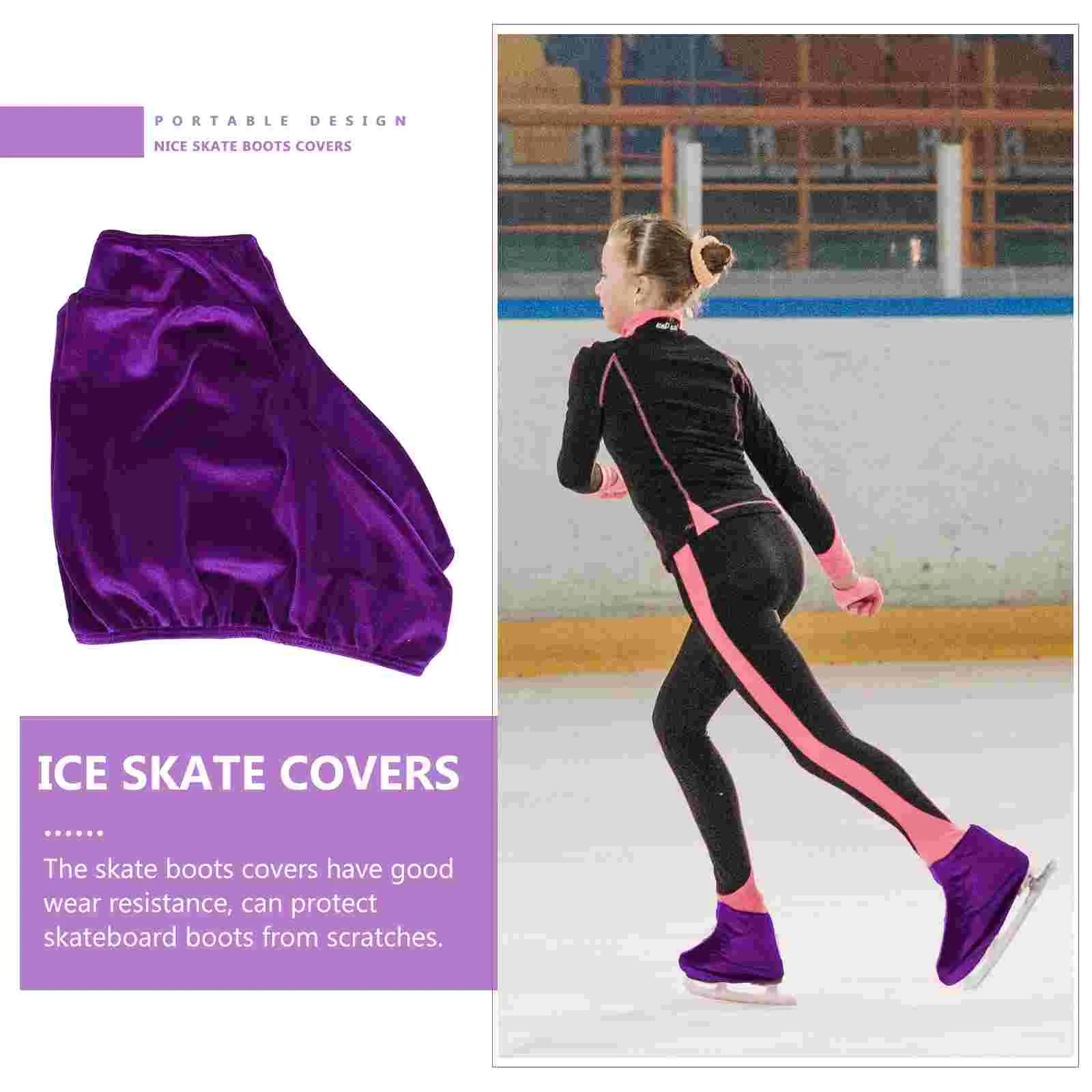 Skate Covers Nice Boots Wear-resistant Figure Skating Shoes Supplies Roller for Skates Polyester Comfortable