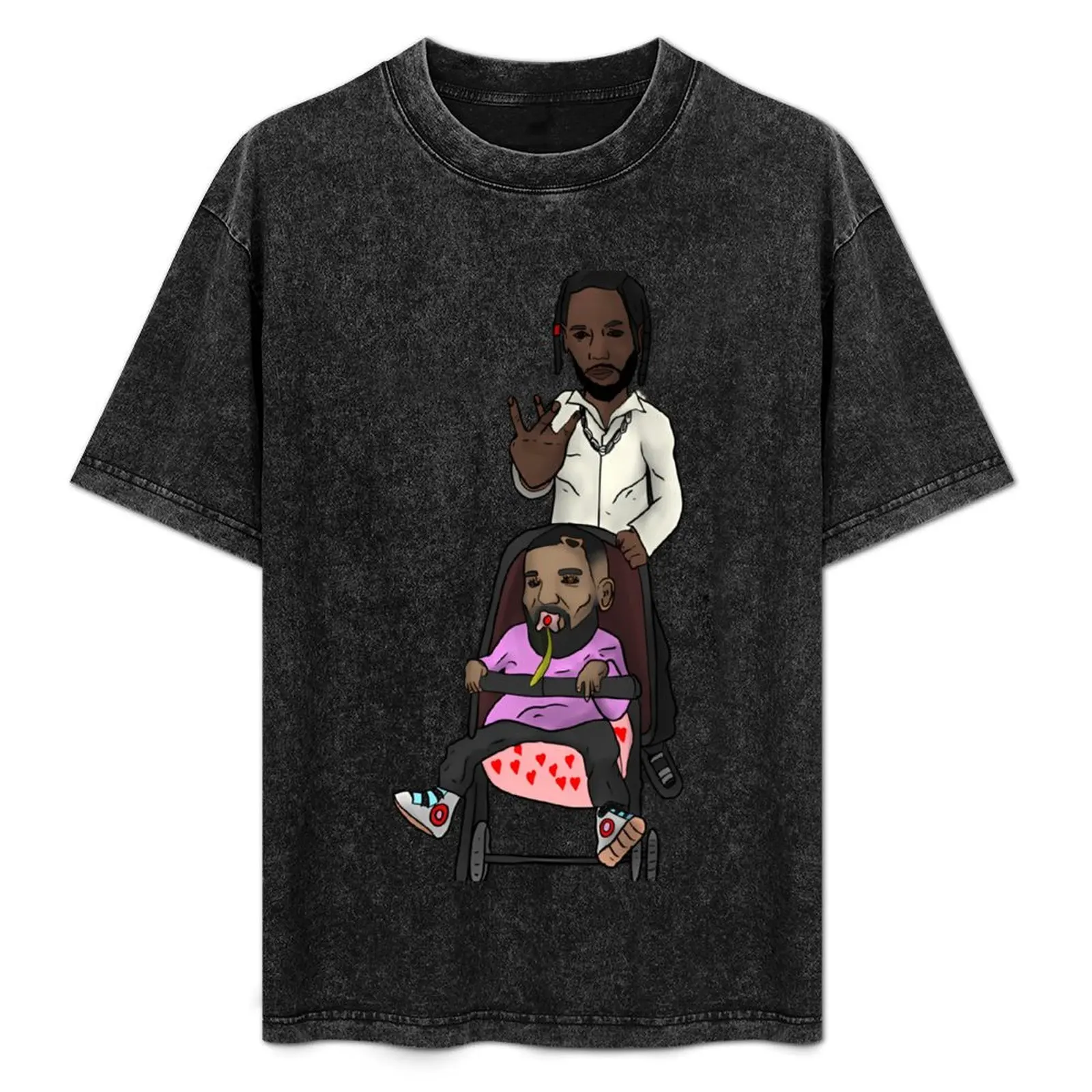 Kendrick and Drake babysitter T-Shirt graphic t shirts tees vintage vintage t shirt men