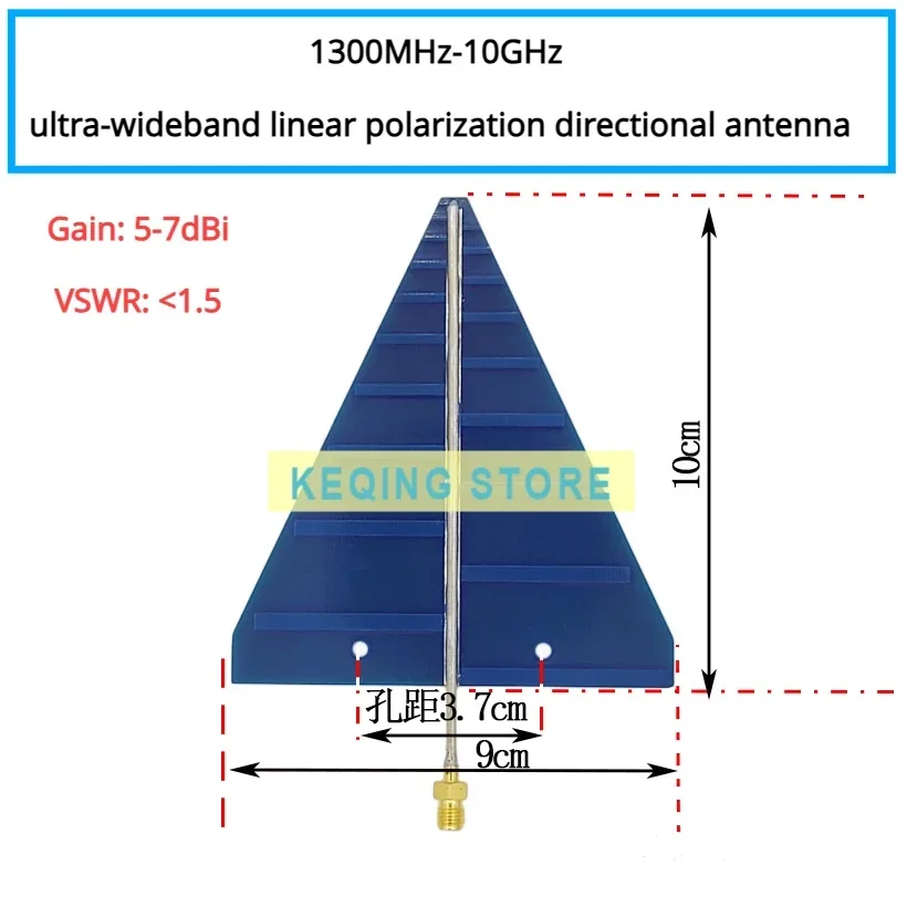 Antenna UWB Log-Periodic Antenna 1575MHz 2.4GHz 5.8GHz Image Transmission Broadband Antenna