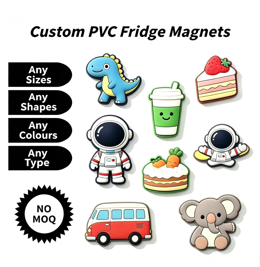Wholesale Custom Refrigerator Magnet Personalized Soft PVC Silicone Magnet Custom Logo Rubber for Gifts Fridge Magnet
