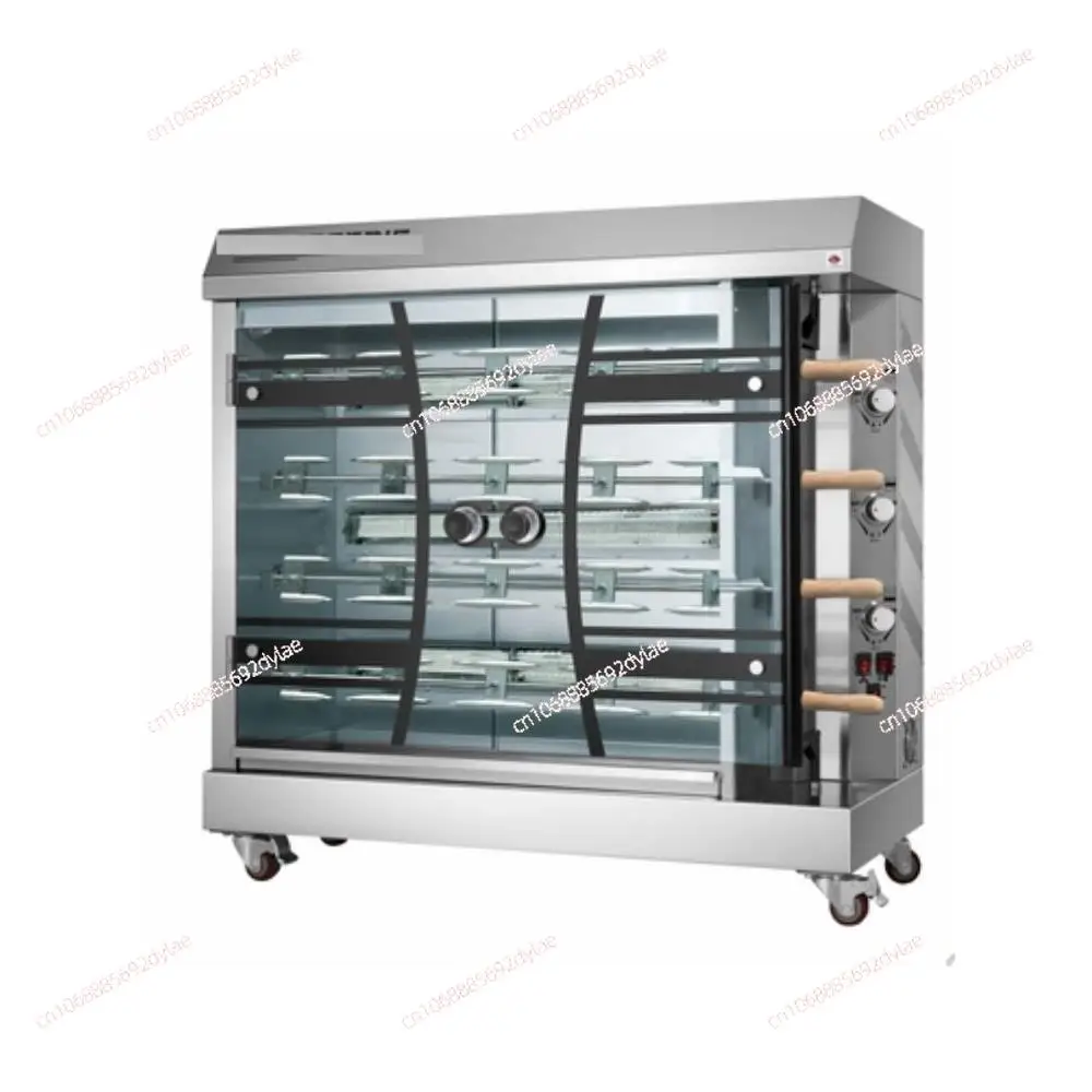 

Commercial Stainless Steel Rotary Oven Durable Chicken Barbecue Grill for Hotel Catering Equipment.