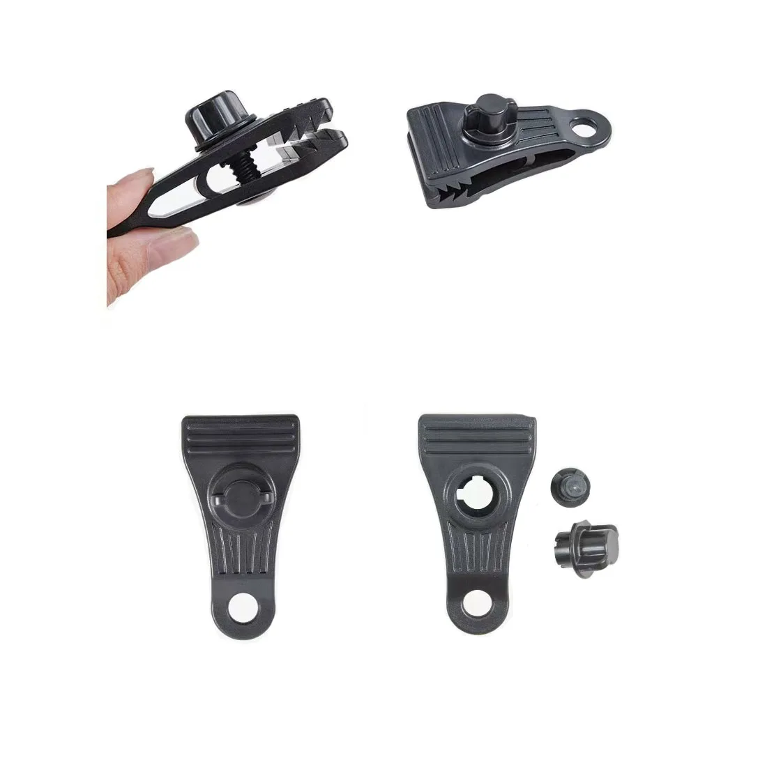 12pcs/set Multifunctional Outdoor Patio Sunshade Cloth and Umbrella Fixing Clip Hook Set, Easy Installation Rainproof Cloth Connection Hook Clip Set