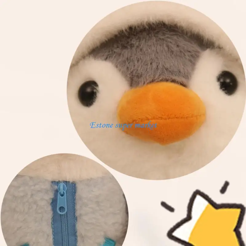 090B Soothing Doll Hugging Stuffed Animal Lovely Penguins for Toddlers Girls Teenagers