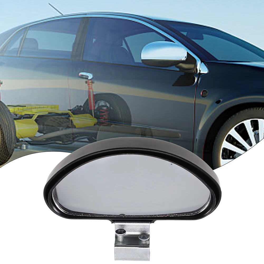 For Safe Driving Blind Spot Mirror Car Mirrow Adjustable Automotive Safety Black Side Blindspot Wide Angle View