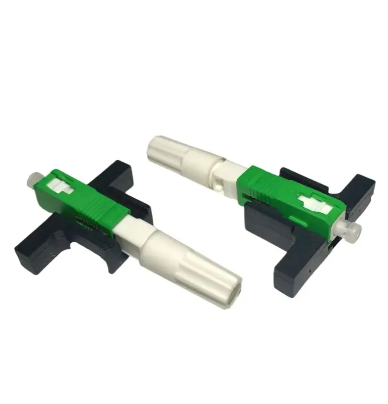 New Upgrade Connector Quick Connector 50/ 100/200Pcs Lot Fixed-length Block LX58 Single-Mode SC UPC APC Fast Connector FTTH Tool