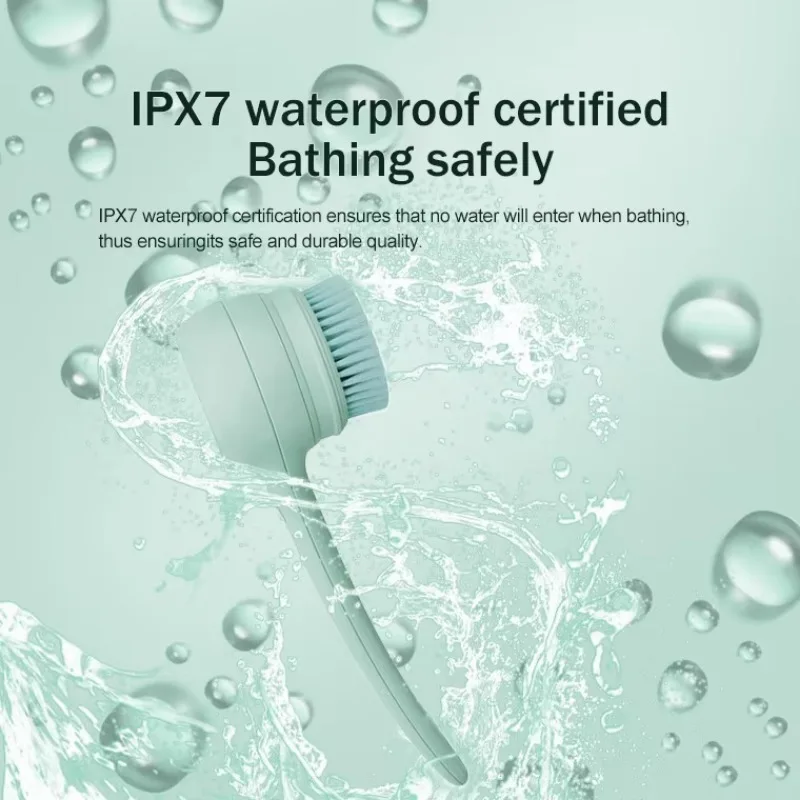 2025 New Launch Clean Body Personal Care Tool Set Exfoliation Massage Electric Multi-Function Long Handle Bath Brush