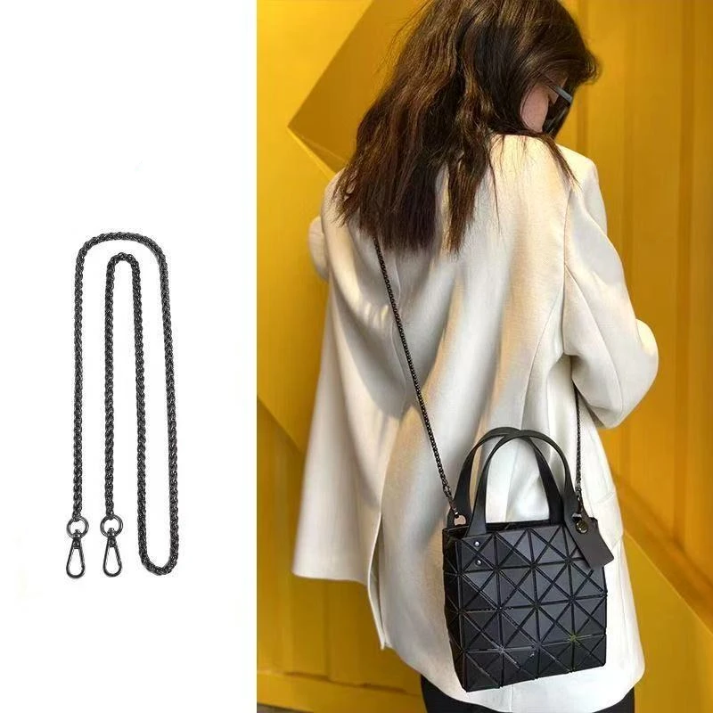 Bag Chain For Issey Miyake Six Grid ten Grid Handbag Transform To Shoulder Bag DIY Accessory