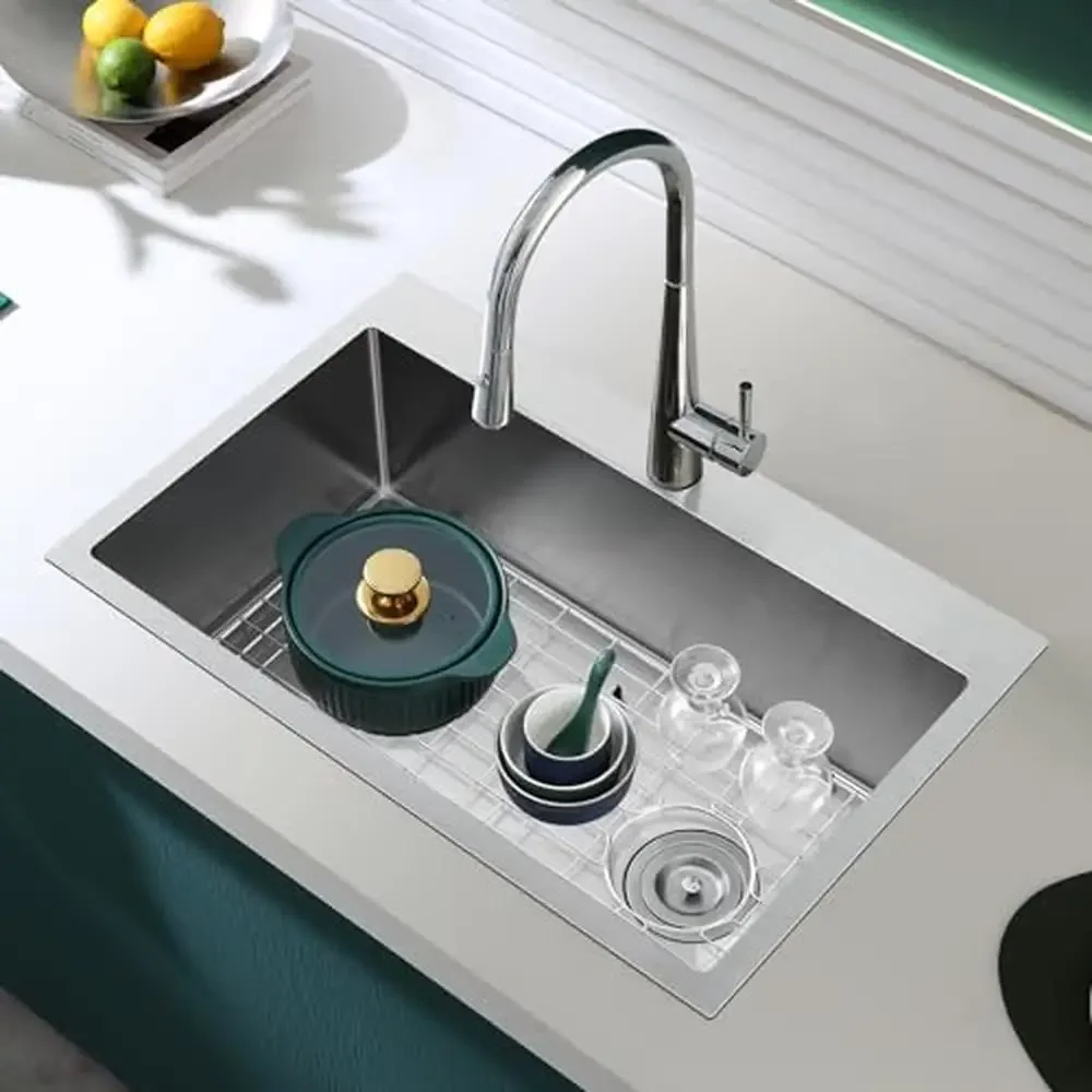 Drop in Stainless Steel Kitchen Sink 28 x 18 9