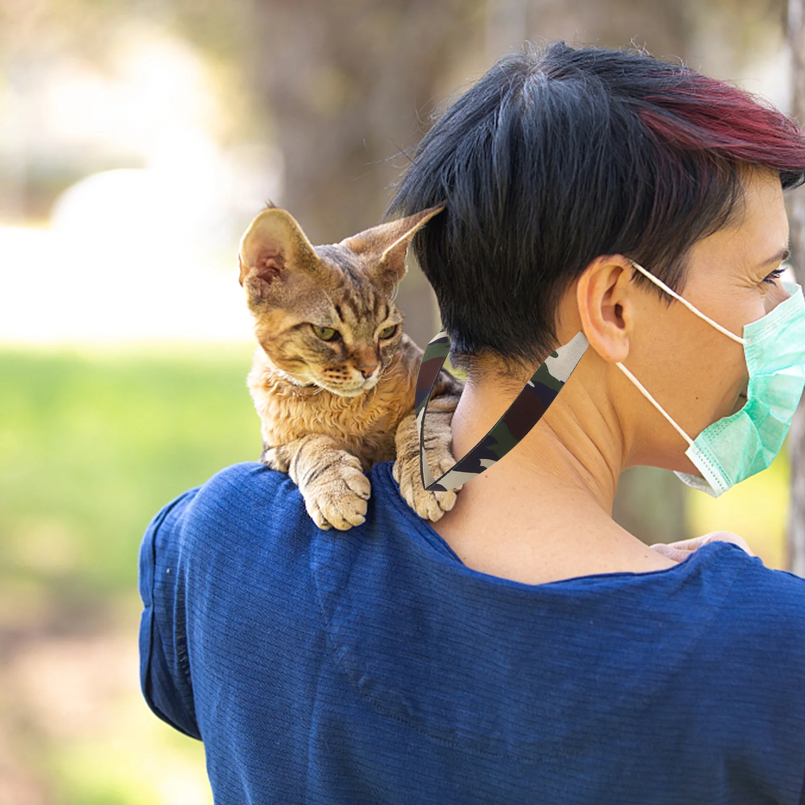 2 Buah Rantai Kacamata Kamuflase Tali Anti Hilang Yang Dapat Disesuaikan untuk Kacamata Hitam Masker Tali Gantung Yang Dapat Digunakan Kembali