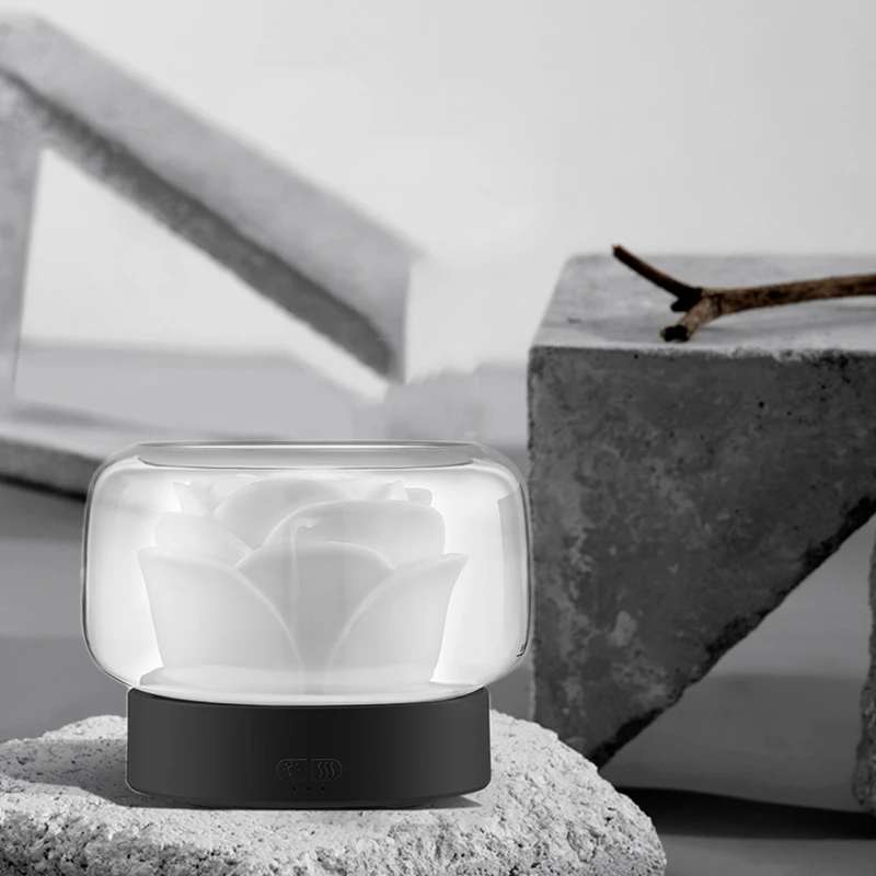 400 ミリリットル花空気浄化加湿器アロマエッセンシャルオイルディフューザー雰囲気ライト家庭用米国プラグ