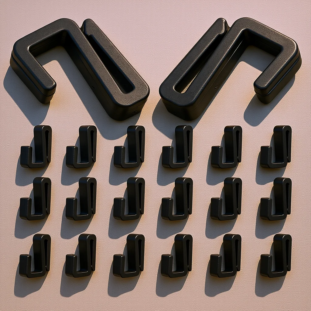 

20Pcs Plastic S Hooks Heavy Duty S Shaped Hangers for Kitchen Wardrobe Bathroom Garage Organization Versatile Hanging Hooks