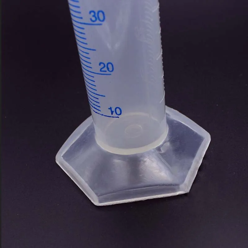 50ml Measuring Cylinder Plastic Graduated Laboratory Lab Test Cylinder Container Tube  Measuring Tools