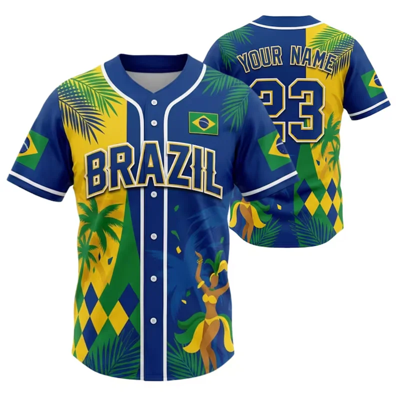 Camisa de beisebol Fashion Bra - Mens Fashion Baseball Jersey avaliação e preço