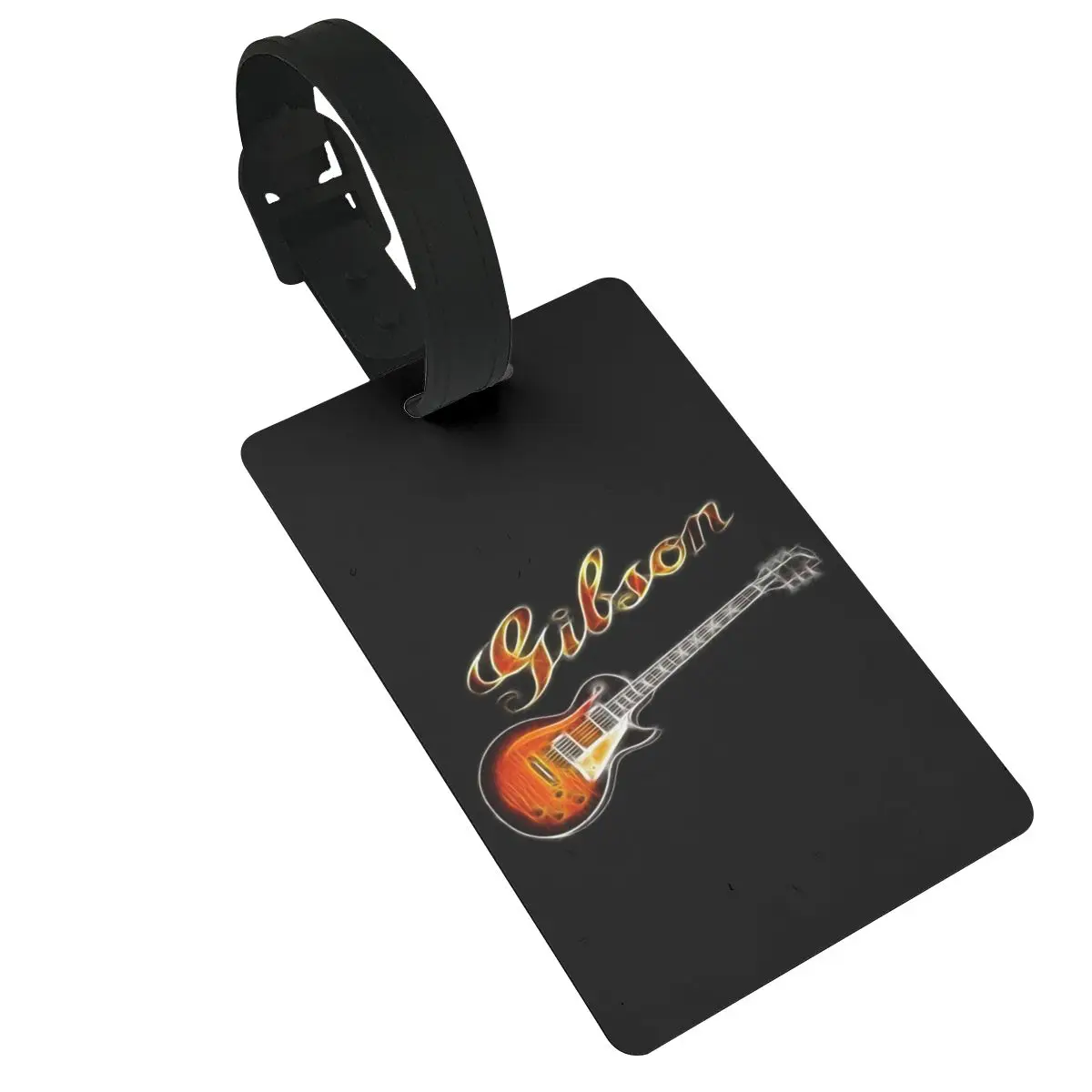 Gibson Guitar Luggage Tags Suitcase Accessories Travel PVC Fashion Baggage Boarding Tag Portable Label Holder ID Name Address