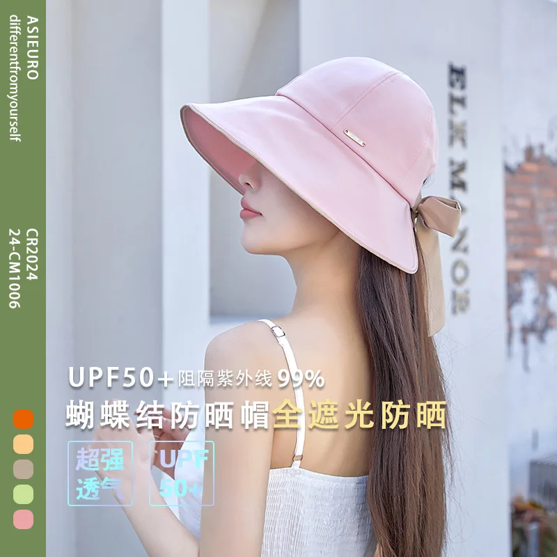 New UV Protection Fisherman Hat for Women, Spring Summer Breathable Sun Cap for Cycling Travel, Sun Hat