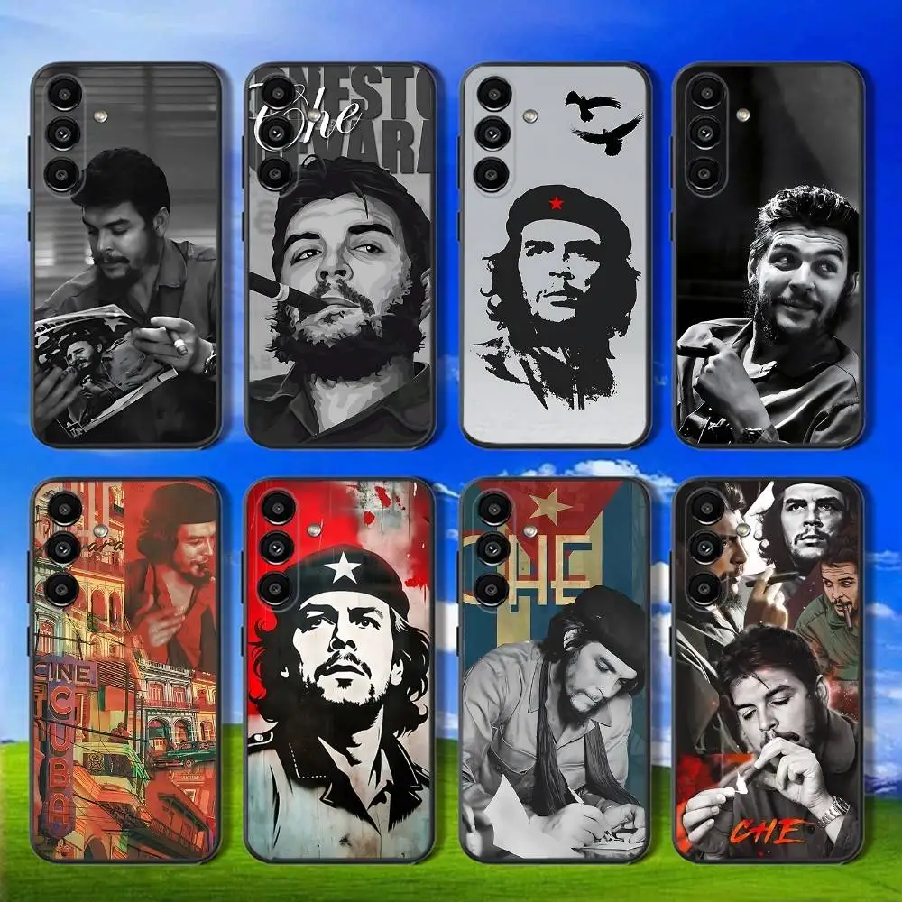 

Che Guevara Cigarett Phone Case For Samsung Galaxy A13,A21s,A22,A31,A32,A52,A53,A71,A80,Soft Black Shell