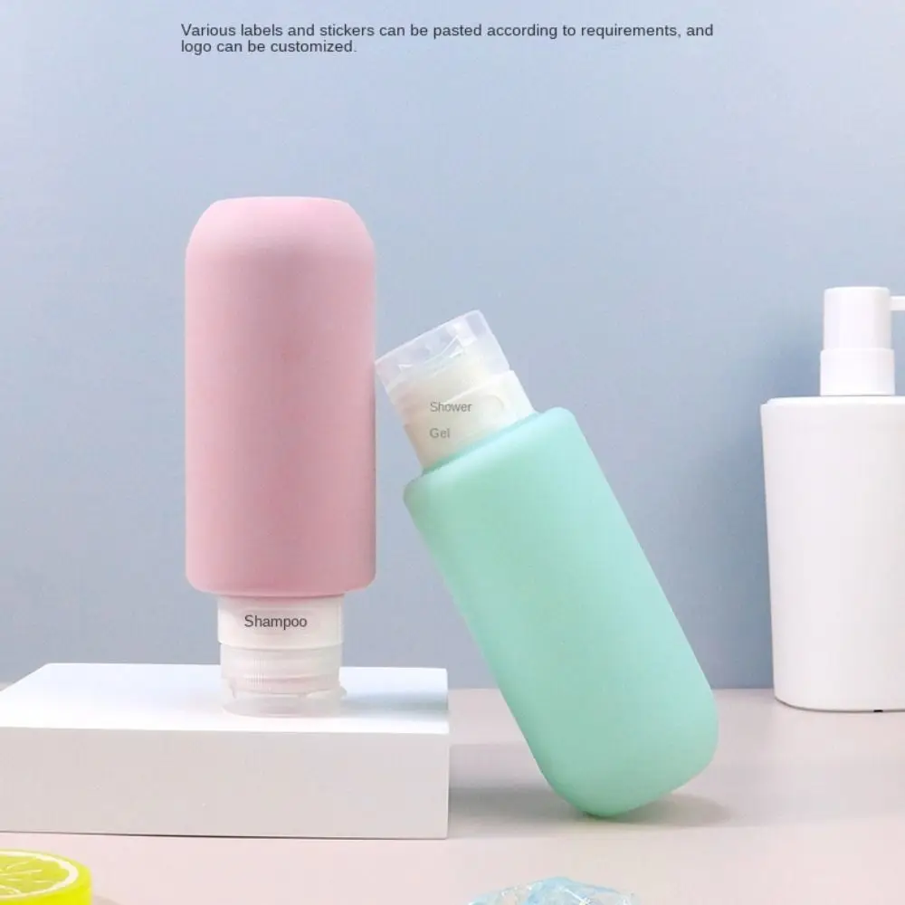 Accesorios de viaje de 200ml, botella de silicona recargable para lavado de manos portátil, tubo de subembotellado, botellas vacías, contenedor para apretar