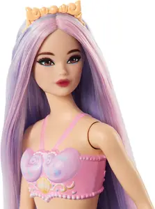 Muñecas originales de Mermaid Merma Pink Fantasy Ocean Princess Accesorios para la diadema de cabello Juguetes para niñas Cosco de pescado lavanda 10 mejores juguetes Barbie de ventas - №1