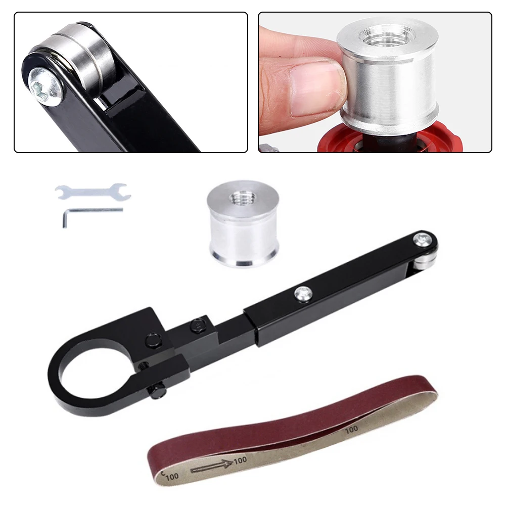 Angle Grinder Modified Grinding Wheel Machine Bracket Kit With Groove Pulley Double Bearing For Woodworking Household Tools Kit