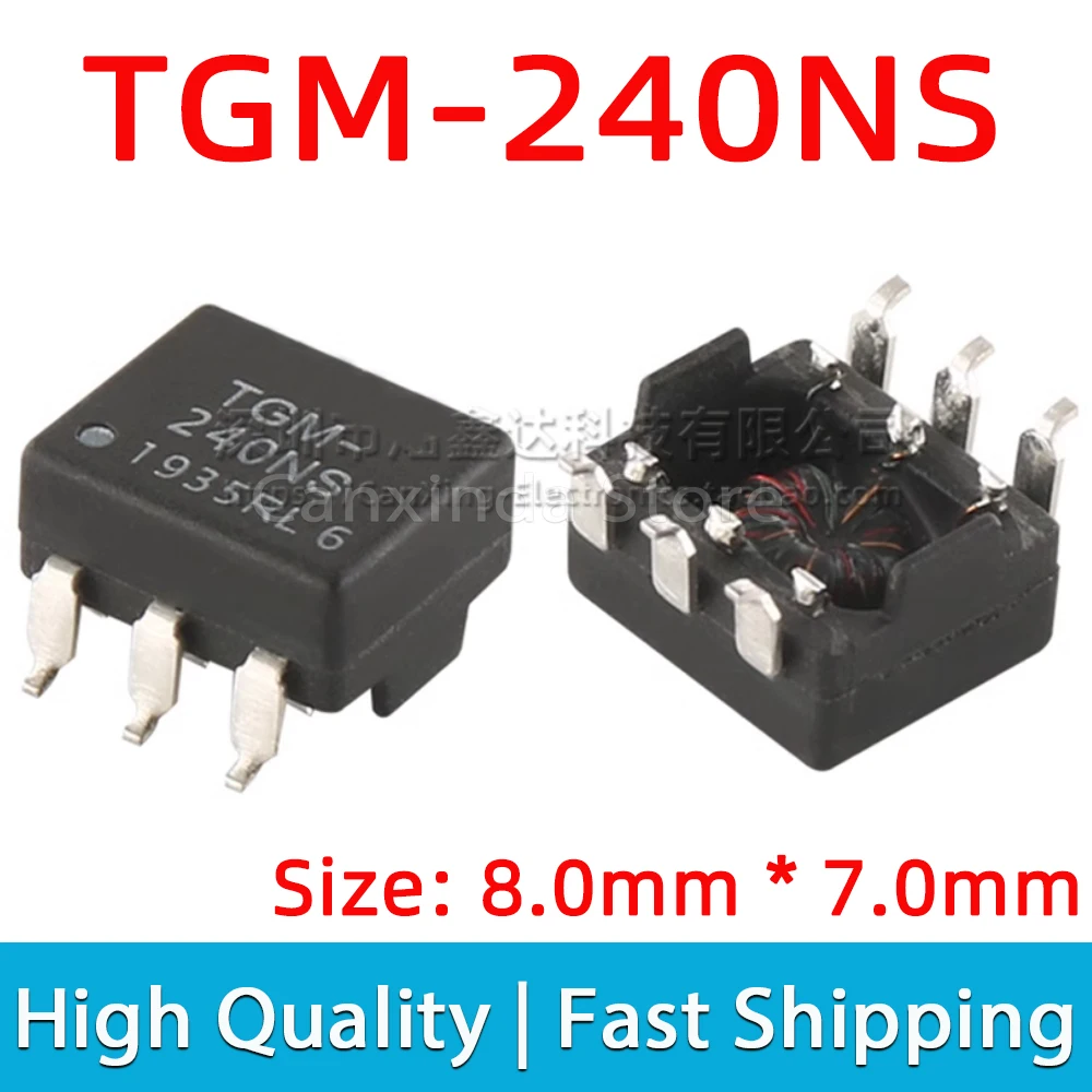 

5pcs TGM-240NS TGM-240NSRL SOP6 SMD Isolated Isolation Transformer Turns Ratio 3CT:4CT 960uH Filter Transformer