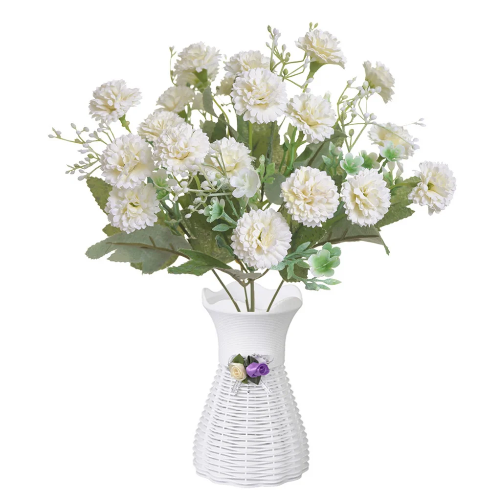 

Simulated Cloves Carnations Artificial Flower Bundle Silk Plastic Material Lifelike Home Office Wedding
