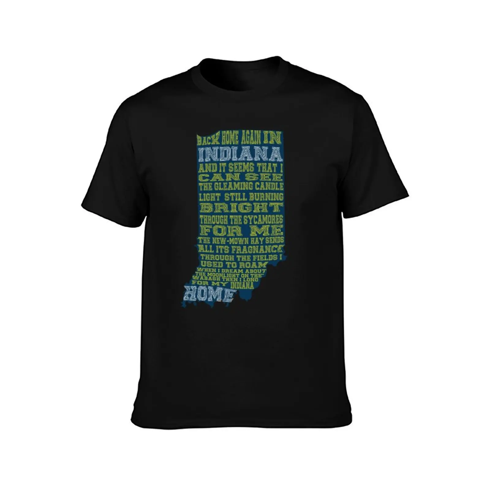 Back Home again in Indiana T-Shirt t shirts for man pack cotton T-Shirt