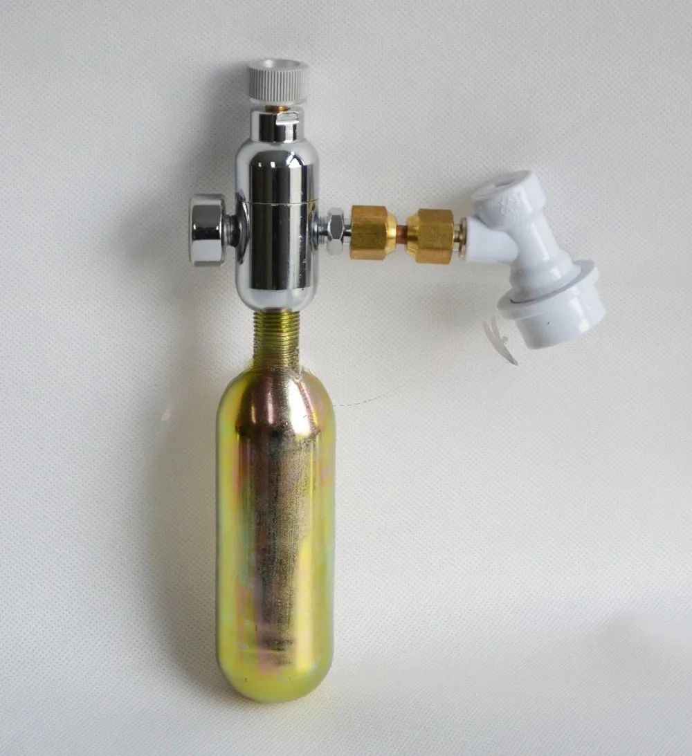 Mini CO2 Regulator Kit Disconnect 74g Cartridge Homemade Keg Cornelius Keg Drink Dispenser Co2 Aquarium Kigerator Moonshine