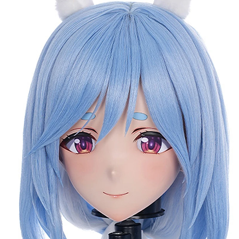 

(MEO026) Индивидуальная маска-кигуруми ручной работы на всю голову с фиксацией, для кроссдрессинга (мужчина-женщина), в стиле японских аниме-персонажей из мультфильмов и игр