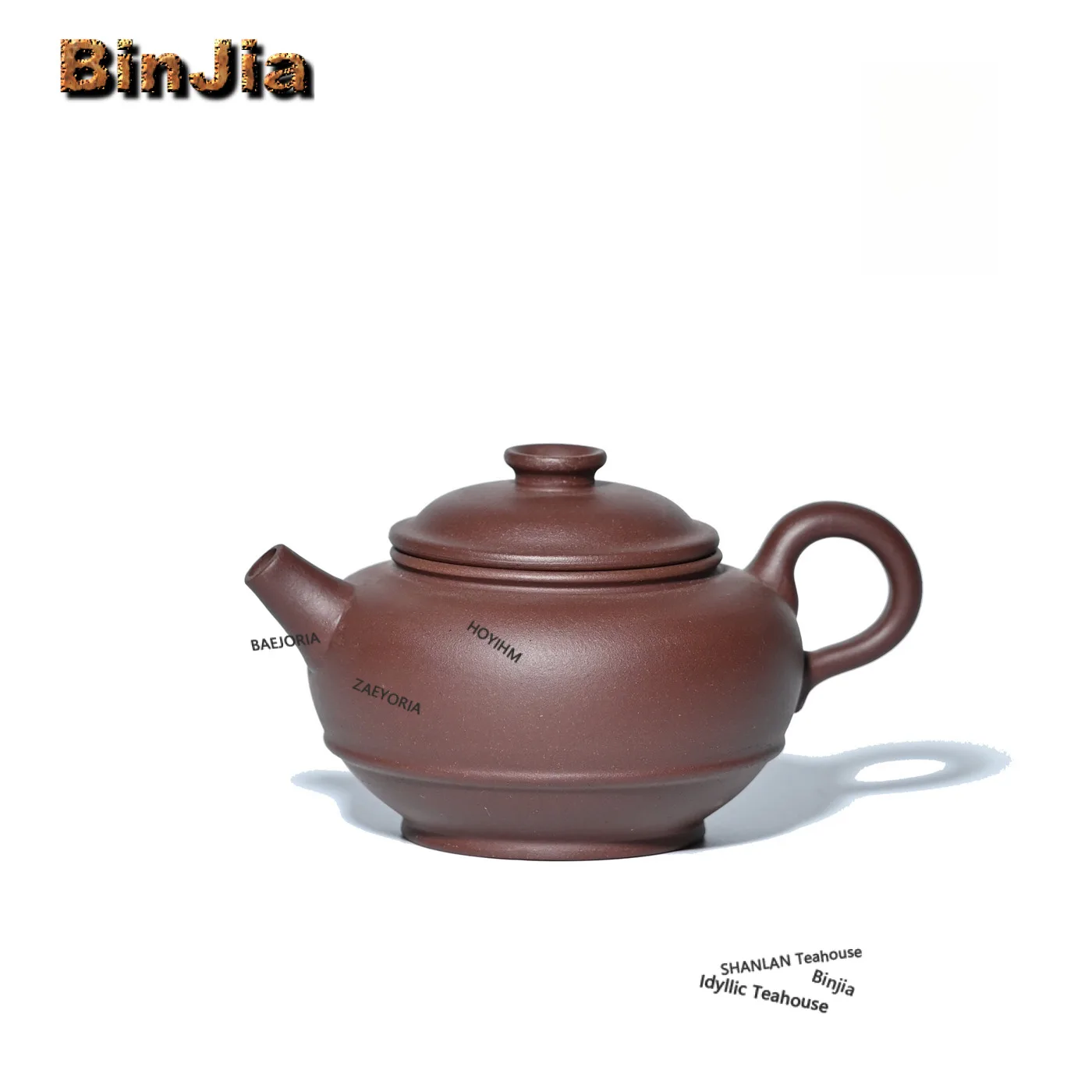 240ml Ancient Yixing Purple Clay Teapots Handmade Line Circle Pot Raw Ore Purple Eggplant Mud Kettle Zisha Teaset Tea Item Craft